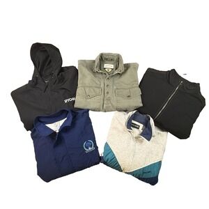 MIXED LOT OF 5 Men's M Orvis/Pierre Cardin/Polo Club Vintage Jackets/Windbreaker